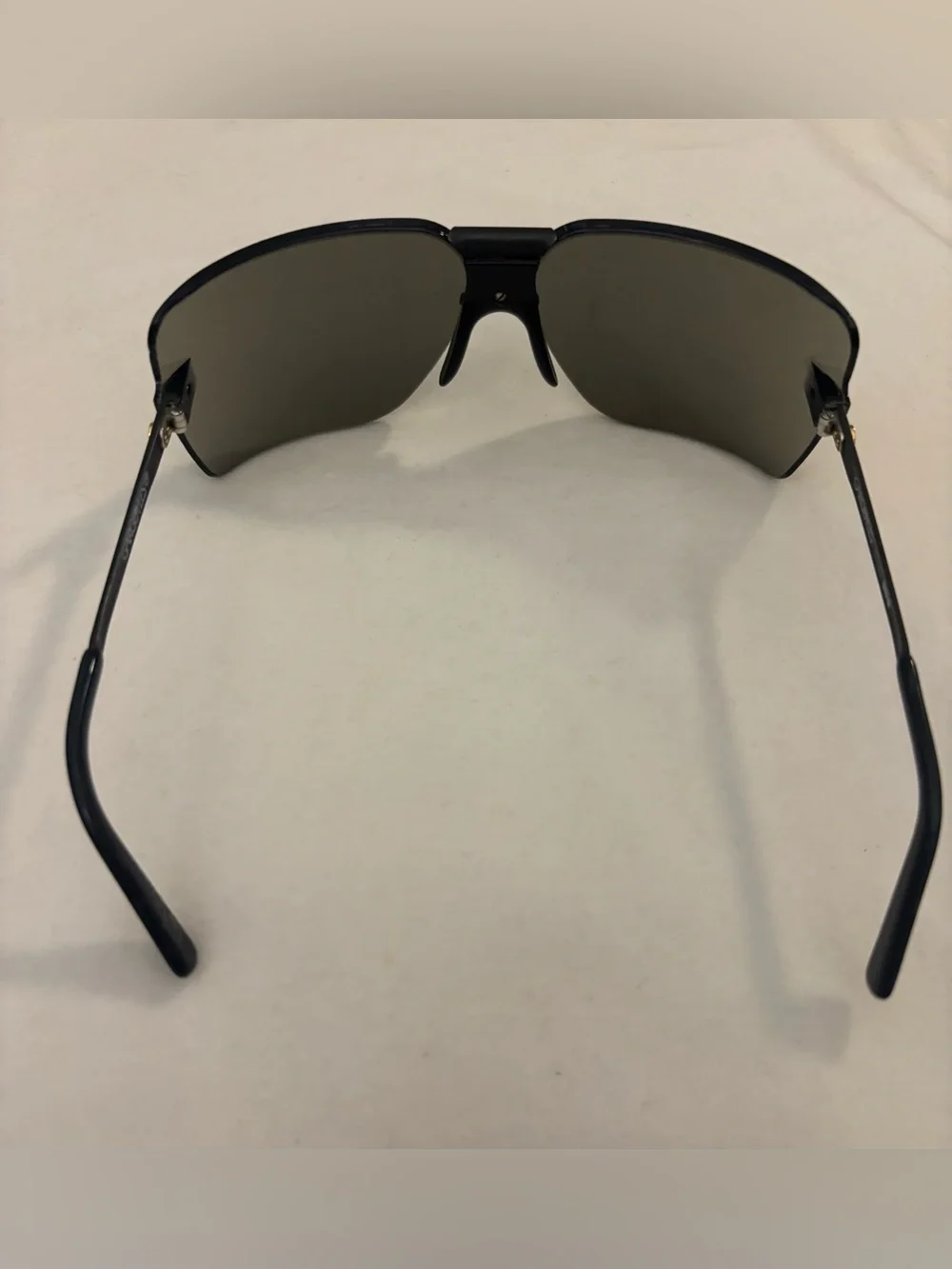 Vintage Gargoyles Black Shield Sunglasses